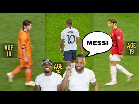 THERE WAS NO COMPARISON! NBA FANS react to Mbappé is Good but... Messi & Ronaldo were Monsters at 19