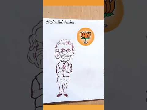 Gujarat Election BJP Victory Status | Prutha Creation | #NarendraModi | Caricature Drawing