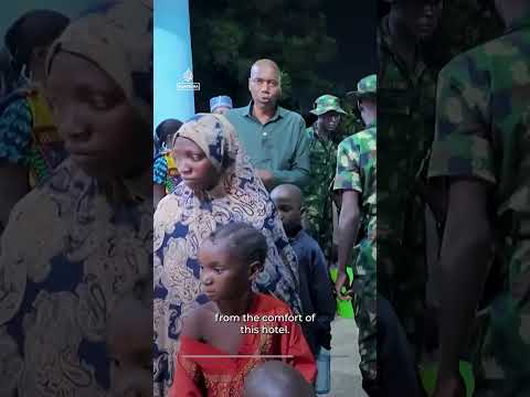 Exclusive report with the 308 people rescued by Nigerian forces | AJ #shorts