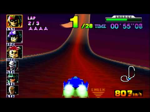 F-Zero X (N64) walkthrough - Fire Field