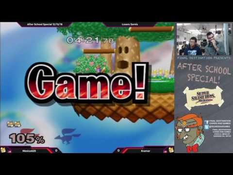 After School Special 12/13/16 - Mexico629 (Blue Fox) vs. Kramer (Neutral Fox) - SSBM Losers Semis
