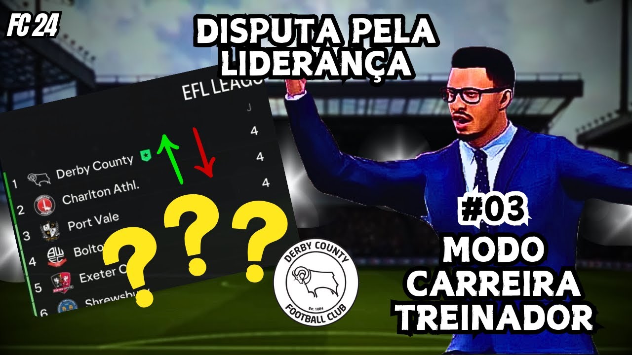#03 DISPUTA PELA LIDERANÇA E SEGUNDA FASE NA CARABAO CUP - Modo Carreira Treinador FC 24