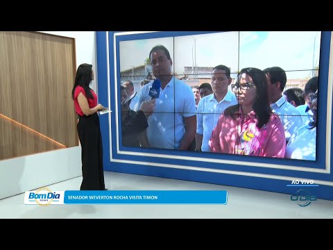 Entrevista ao vivo com o Senador Weverton Rocha em visita a Timon 30 03 2023