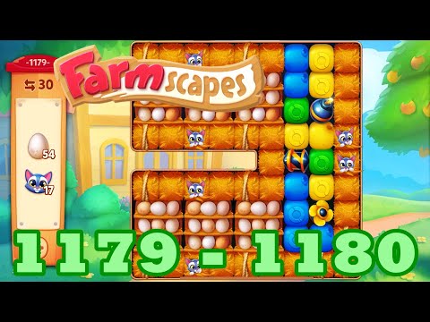 Farmscapes Level 1179 - 1180 HD Gameplay Walkthrough | 3 - match game | android | ios | GameGo Game