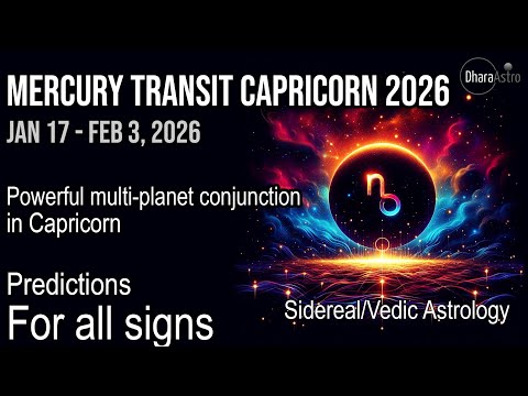 Mercury Transit in Capricorn 2026 | 4 planet Conjunction | Vedic Astrology Predictions #astrology