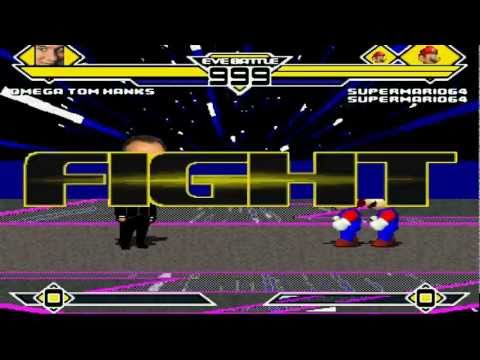 Omega Tom Hanks vs Super Mario 64 2X MUGEN Battle!!!