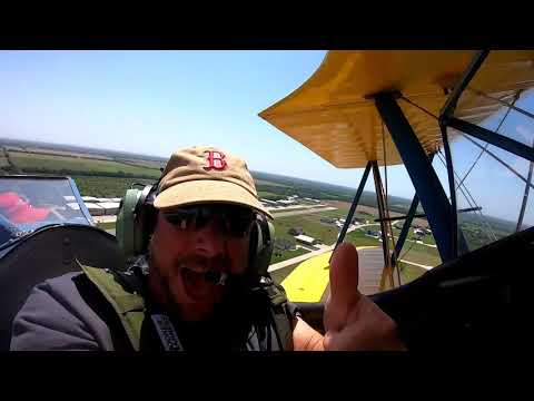 17 year flies the hell out of a1941 Stearman!! Lets take a ride.