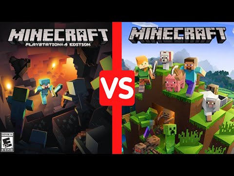 Minecraft PS4 Legacy Edition VS Minecraft PS4 Bedrock Edition