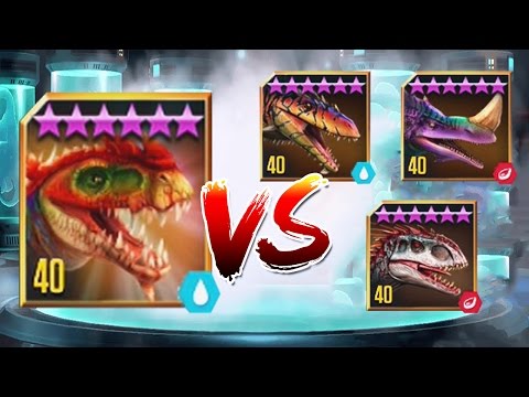 GORGOSUCHUS Vs OSTAPOSAURUS Vs PRIOTRODON Vs INDOMINUS REX - Jurassic World The Game