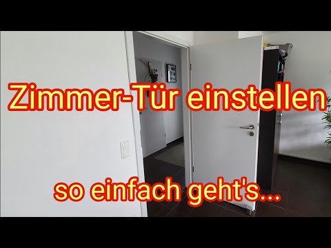 Instructions: How to adjust and properly align a room door, including contact pressure | Tutorial