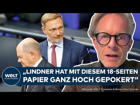 AMPEL-DRAMA: Christian Lindner pokert hoch! Olaf Scholz kämpft gegen FDP-Alleingang | WELT Analyse