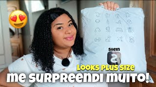 😱ME SURPREENDEU DEMAIS ESSES LOOKS PLUS SIZE DA SHEIN ✨