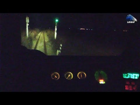 Cabview/Führerstandsmitfahrt EGM621 Dieselok - La Drum prin Noapte/On the Road Through the Night