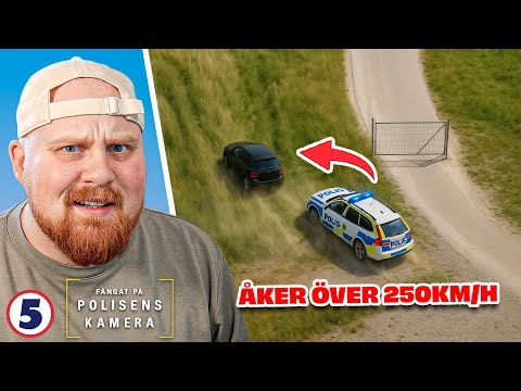 Lång BILJAKT i över 250 km/h! | Fångat på polisens kamera #12