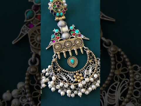 Brass casual wear evil eye contemporary earrings