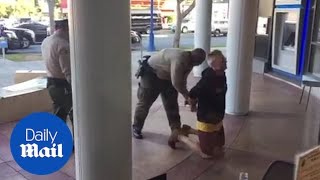 Moment RuPaul&#39;s Drag Race judge Lucian Piane is arrested in LA