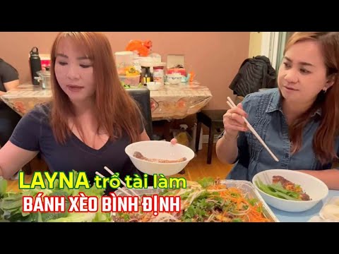 Vlog 259: LAYNA ĐÃI DUNG BÁNH XÈO BÌNH ĐỊNH NGÀY MƯA #bánhxèo #banhxeomientrung