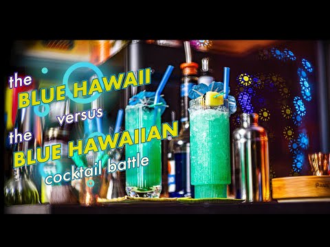 The Blue Hawaii versus The Blue Hawaiian Cocktail Battle