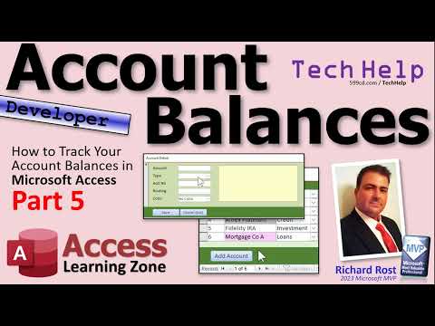 How to Track Your Account Balances & Daily Transactions in Microsoft Access, Part 5