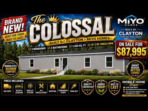 BRAND NEW 18×80 Mobile Home for ONLY $87,995! 😳 | The Colossal by Clayton MiYO Homes