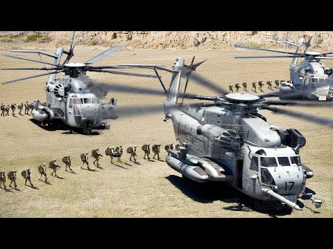 US Marines’ Gigantic CH-53 in Action During Massive Operations