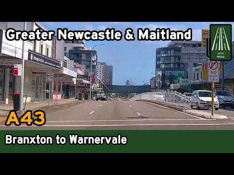 Driving through Greater Newcastle and Maitland - A43 New England Hwy, Pacific Hwy [4K]