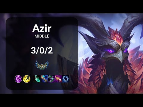 Azir vs Yone MIDDLE - KR CHALLENGER Patch 14.23