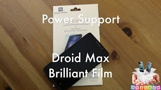 Droid Maxx Power Support Brilliant Screen Protector Install+Review