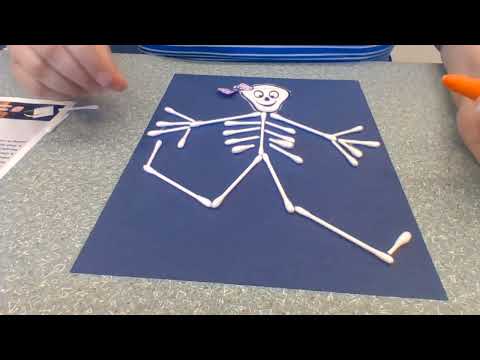 Curbside Craft Q Tip Skeleton