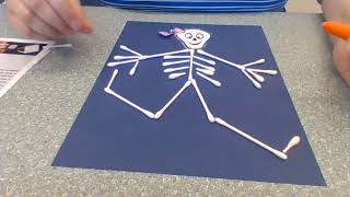 Curbside Craft: Q-tip Skeleton