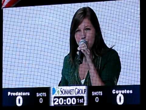 Colby Bell National Anthem @ Nashville Predators NHL Game
