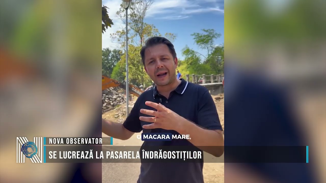 Se lucrează la Pasarela Îndrăgostiților