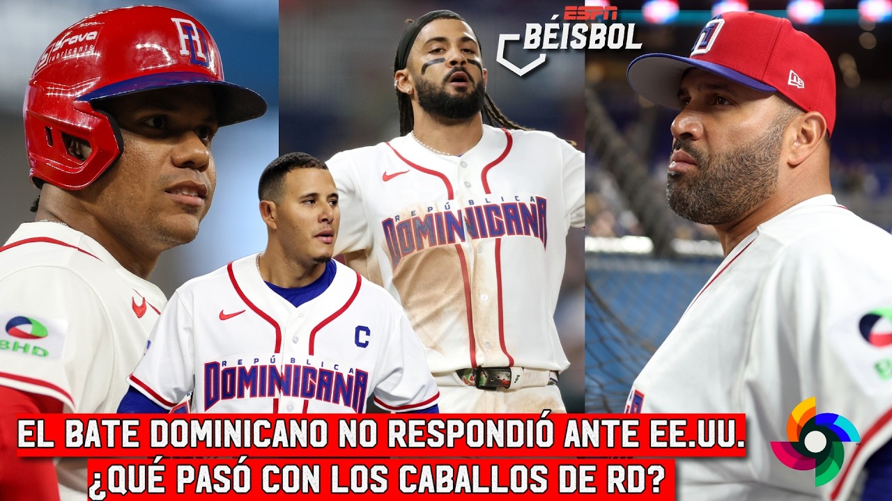 A REPÚBLICA DOMINICANA le faltó EL HIT OPORTUNO contra ESTADOS UNIDOS en el CLÁSICO | ESPN Beisbol