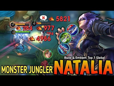 100% ONE SHOT DELETE!! HyperCarry Natalia Best One Shot Build & Emblem - Build Top 1 Global Natalia