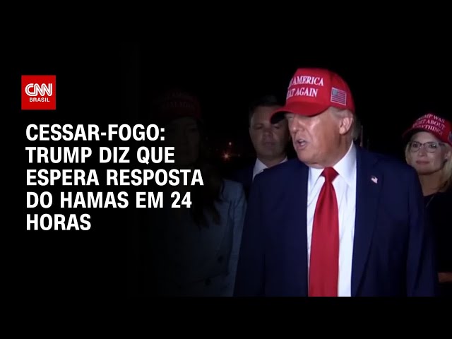 Trump diz que espera decisão do Hamas sobre cessar-fogo em 24 horas | CNN NOVO DIA
