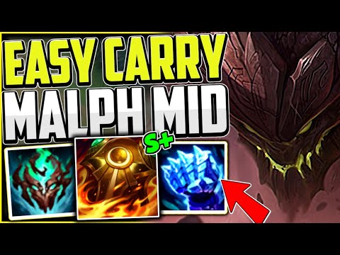 How to Play Malphite Mid & CARRY MID LANE + BEST BUILD/RUNES | League of Legends Season 13