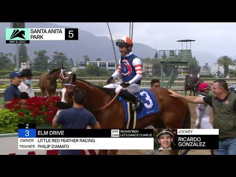 Elm Drive wins the Angel's Flight Stakes on Sunday, May 8th, 2022 at Santa Anita Park.