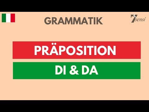 Italienisch lernen | Wiederholung #5 | Präposition di & da