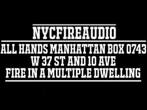 NYCFireAudio - FDNY Manhattan All Hands Box 0743 Audio - Fire in A Multiple Dwelling - 1/29/18