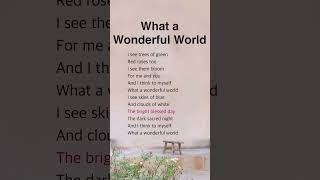 What a Wonderful World | Louis Armstrong #lyrics