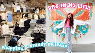an average/chill day in my life !! *shopping at BRANDY MELVILLE & more*