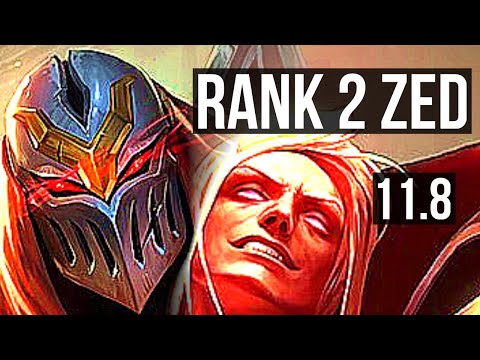 ZED vs VLADIMIR (MID) | Rank 2 Zed, 3.0M mastery, 8 solo kills, 1900+ games | EUW Challenger | v11.8