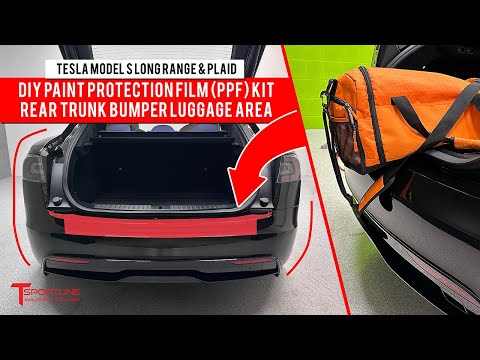 Tesla Model S Plaid & Long Range DIY Paint Protection Film (PPF) Kit Rear Trunk Bumper Luggage Area