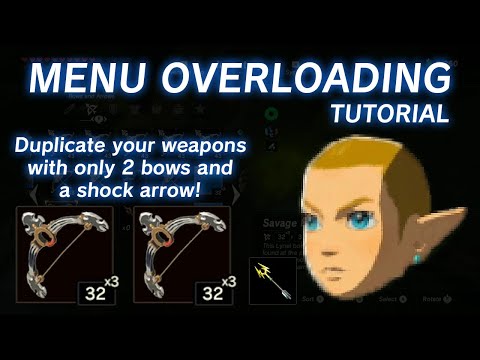 BotW Glitches - Duping and Menu Overloading Using ONLY 2 Bows
