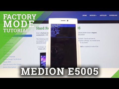 Factory Mode MEDION E5005 - Hardware Test