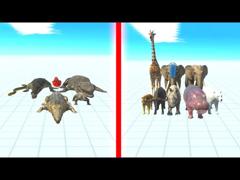REPTILES Team vs MODERN MAMMALS Team - Animal Revolt Battle Simulator ARBS