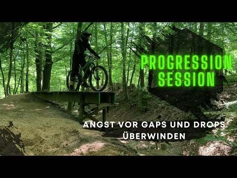 MTB Progression Session: Angst vor DROPS, JUMPS & GAPS überwinden / Riding Chris