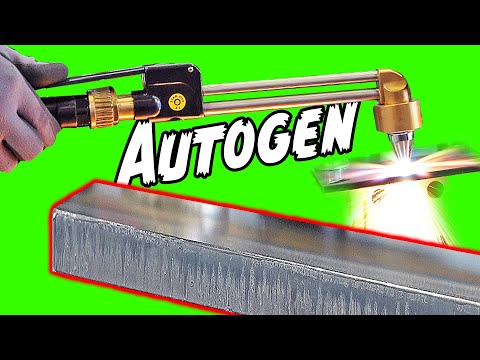 Brennschneiden mit Acetylen und Sauerstoff - Autogen Tutorial | Messer Cutting