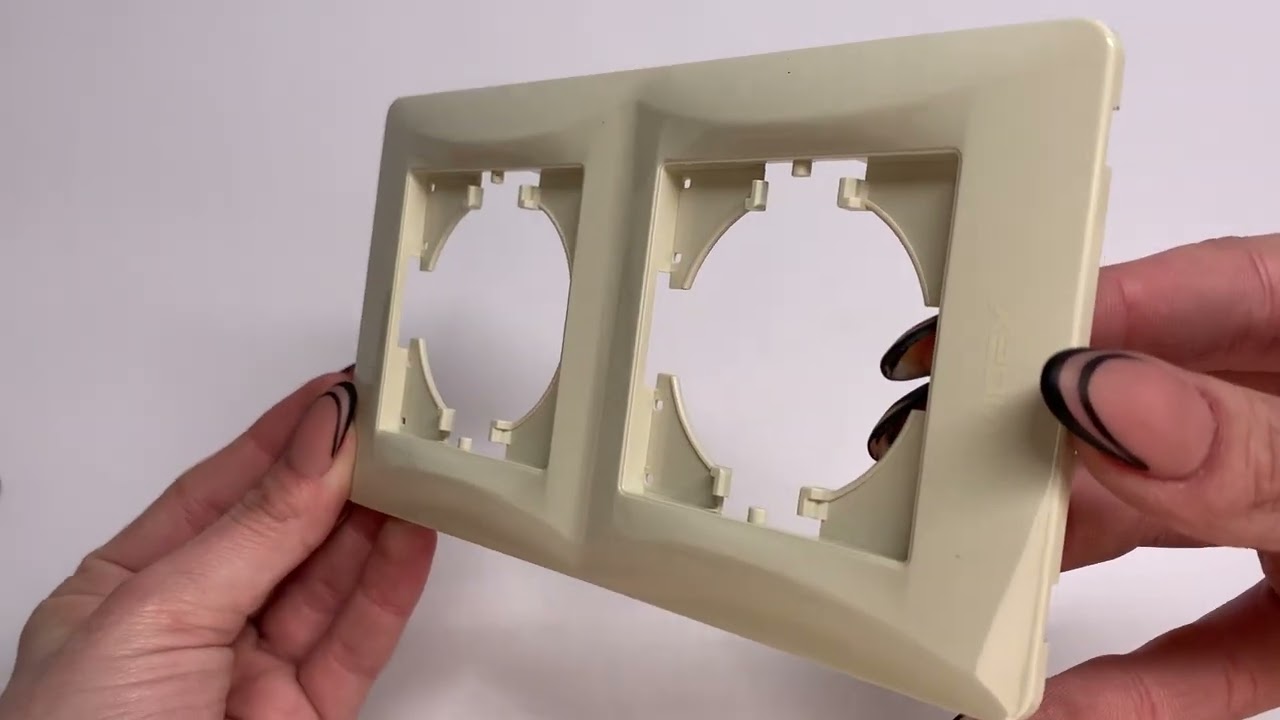 Рамка подвійна горизонтальна VIDEX Binera крем (VF-BNFR2H-CR)