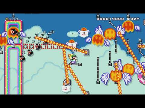 ☆Keep Run5☆ 絢爛に逆る 琥麗な蒼き翼 ~惡魔~ by はろうぃん♪あるふぁ - Super Mario Maker 2 - No Commentary 1by